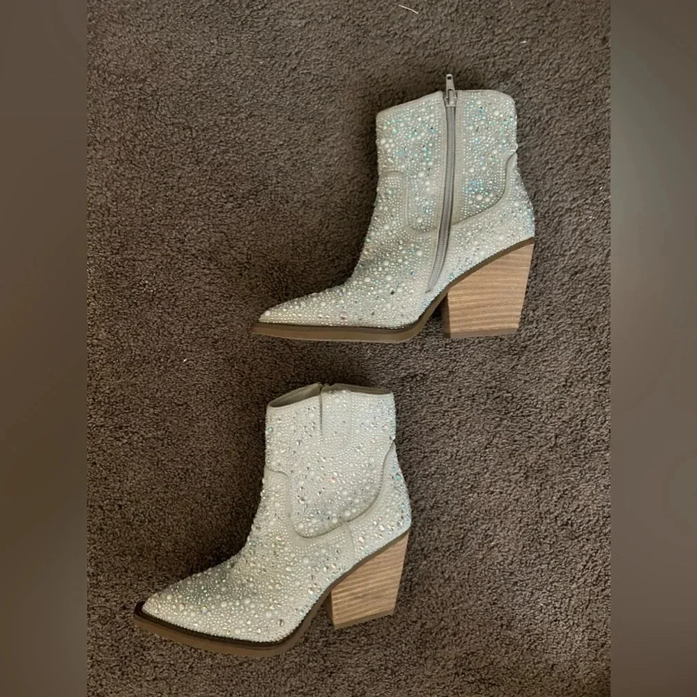 Kady Glitz Western Ankle Boot, Sz 7 NWOB - Picture 6 of 9